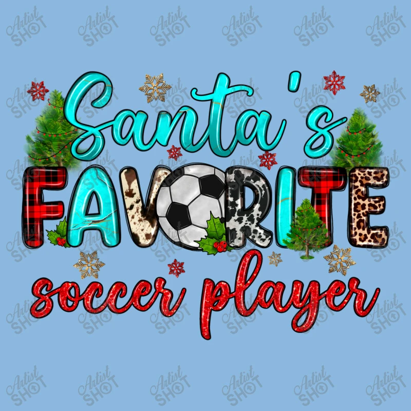 Santa S Favorite Soccer Player Youth Tee - Image 5