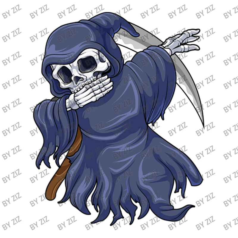 Dabbing Grim Reaper Halloween Costume Creepy Boys Toddler T-shirt - Image 3