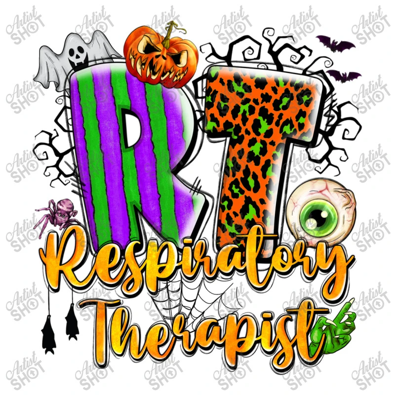RT Respiratory Therapist Halloween Youth Sweatshirt - Image 5