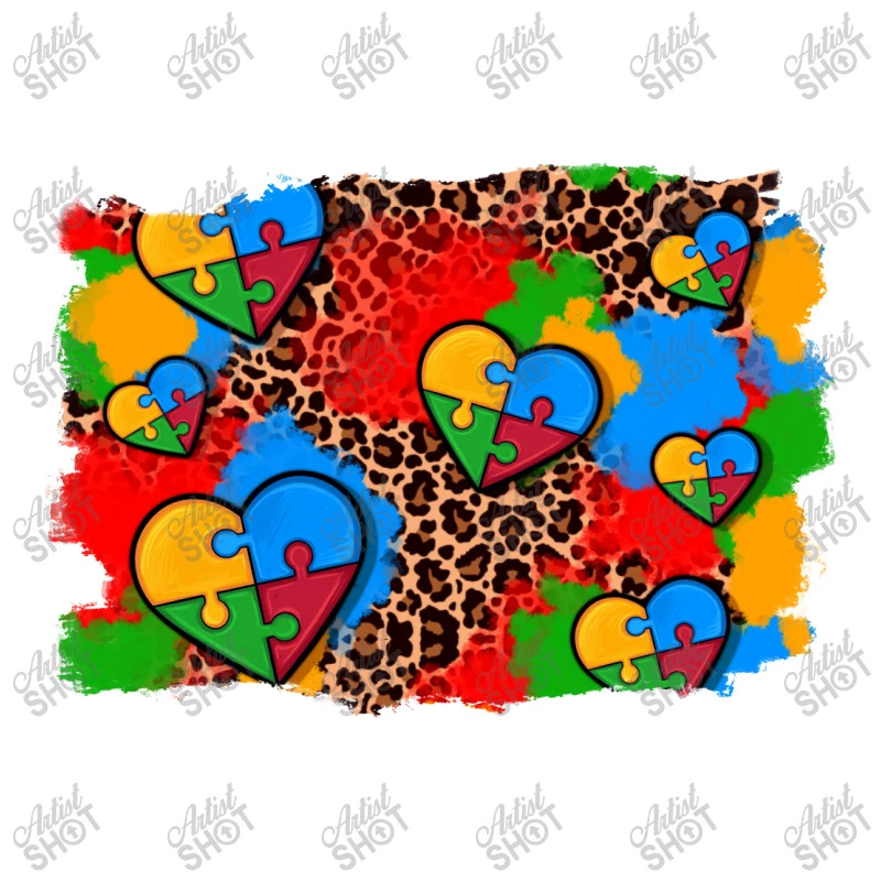 Autism Heart Background Youth Sweatshirt - Image 5