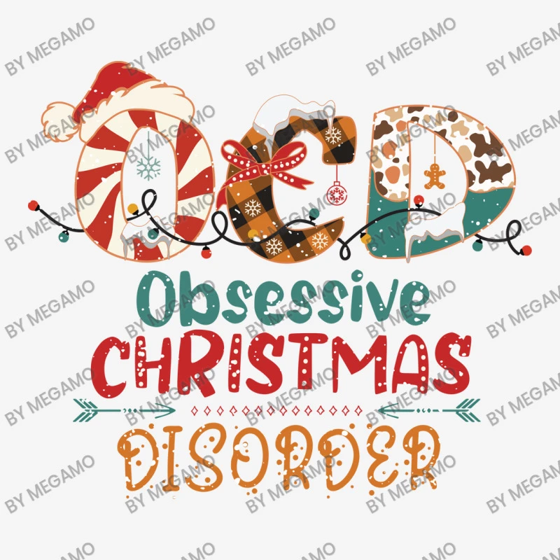 Ocd Obsessive Christmas Disorder Svg Baby Bibs - Image 2
