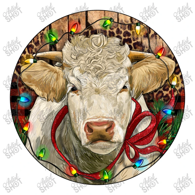 Charolais Heifer Christmas Youth Sweatshirt - Image 5