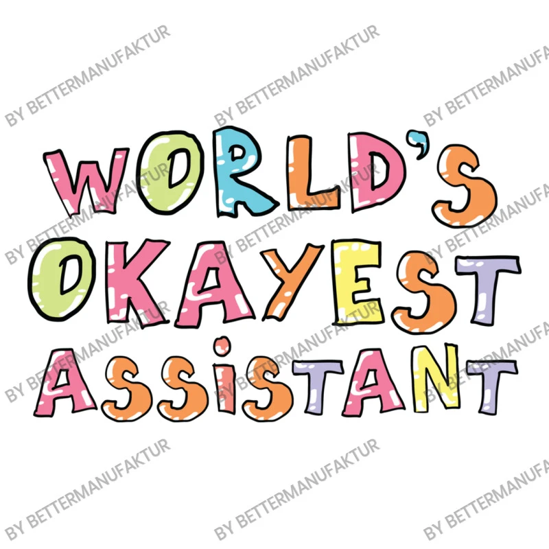 World S Okayest Assistant Gift Idea Youth Sweatshirt - Image 5