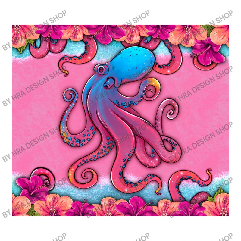 Floral Octopus Toddler T-shirt - Image 3