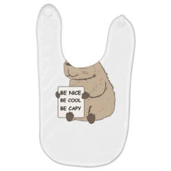 Be Nice, Be Cool, Be Capy Baby Bibs
