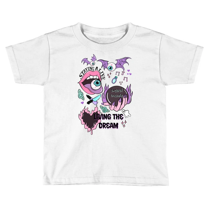 Skull & Flowers Sublimation Toddler T-shirt