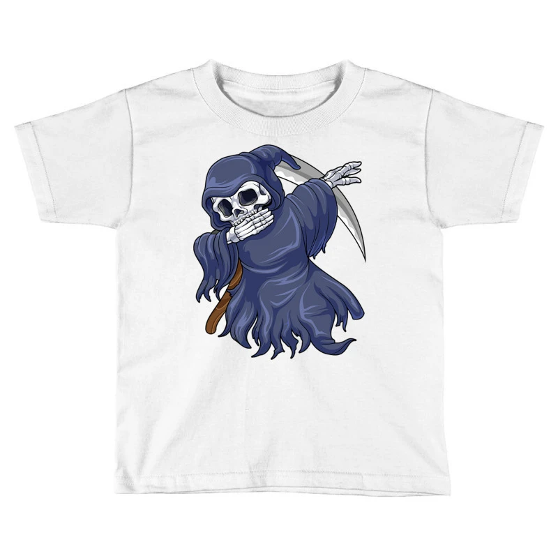 Dabbing Grim Reaper Halloween Costume Creepy Boys Toddler T-shirt