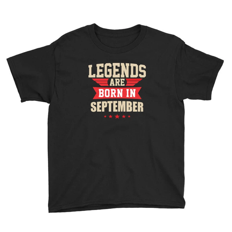 Legend Are Born In September Youth Tee - Image 3