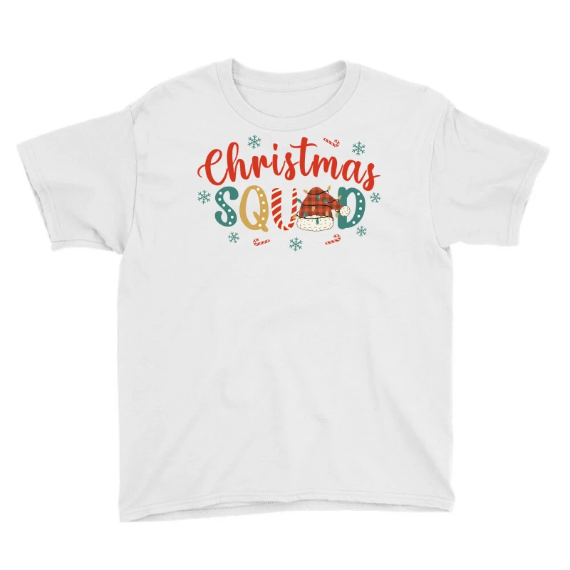 Christmas Squad Svg Youth Tee - Image 3