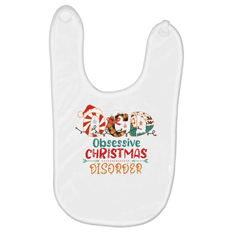 Ocd Obsessive Christmas Disorder Svg Baby Bibs