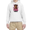 Pink Vibes Afro Woman Youth Hoodie