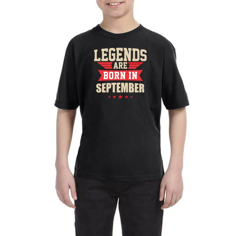 Legend Are Born In September Youth Tee