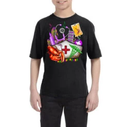 Nurse And Mardi Gras Youth Tee