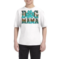 Western Turquoise Dog Mama Youth Tee