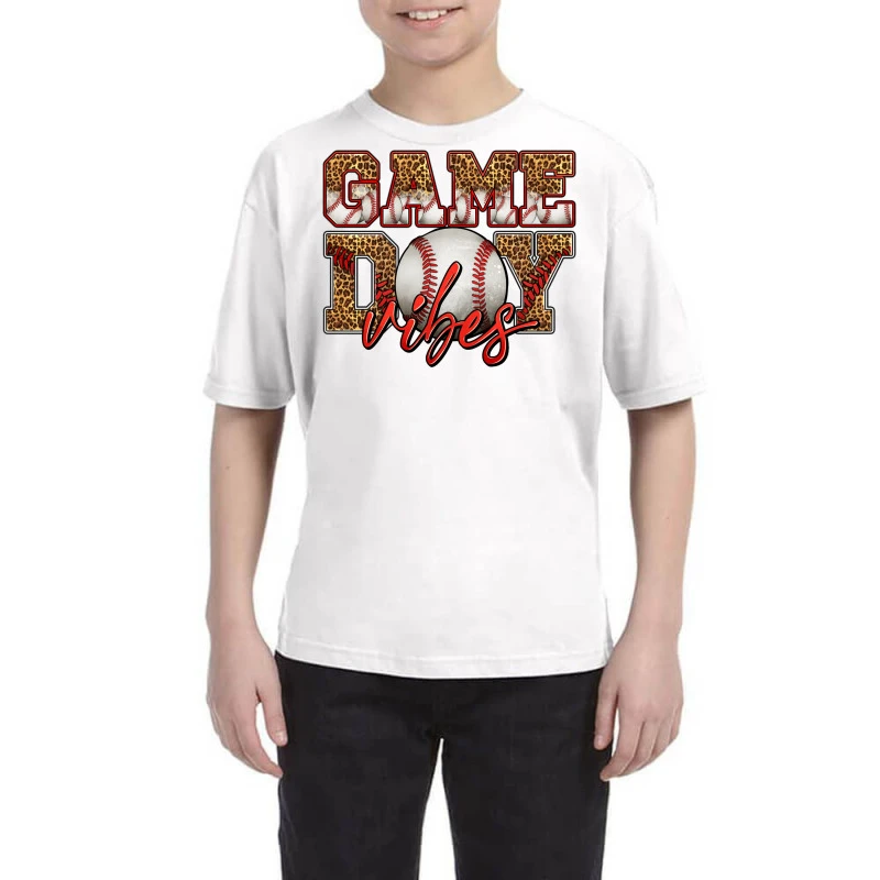 Western Leopard Game Day Vibes Baseball Youth Tee