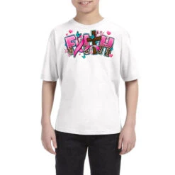 Cancer Faith Cross Youth Tee
