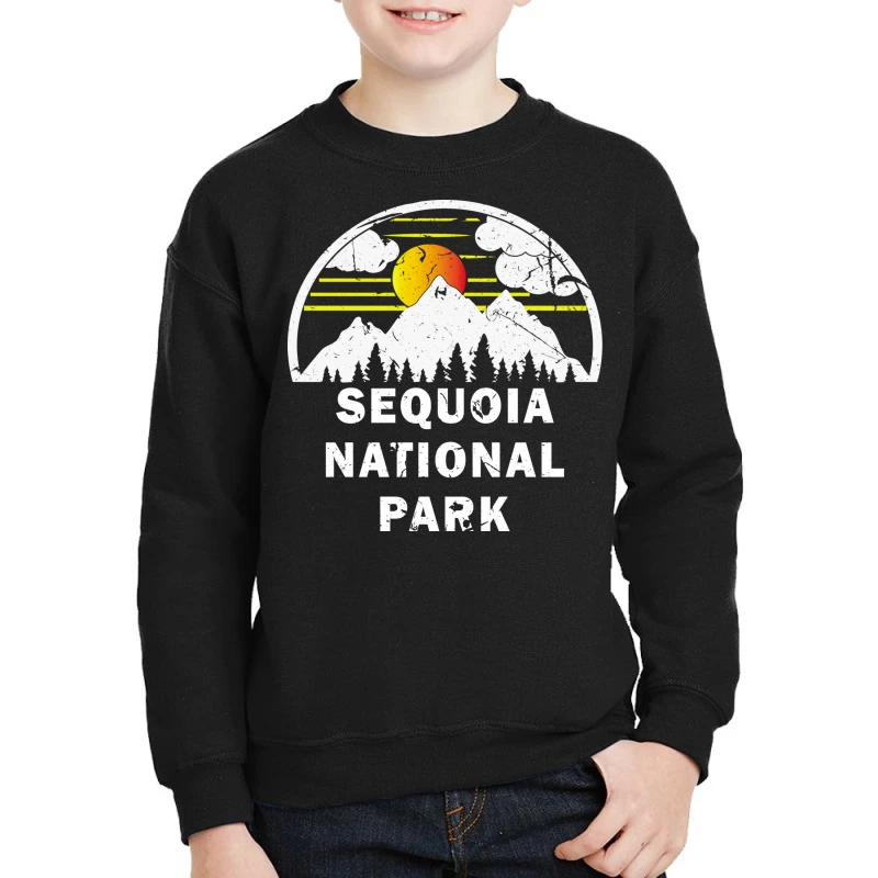 Vintage Mountain Sequoia National Park California Youth Sweatshirt